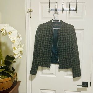 Zara Tweed Blazer Jacket Size Medium